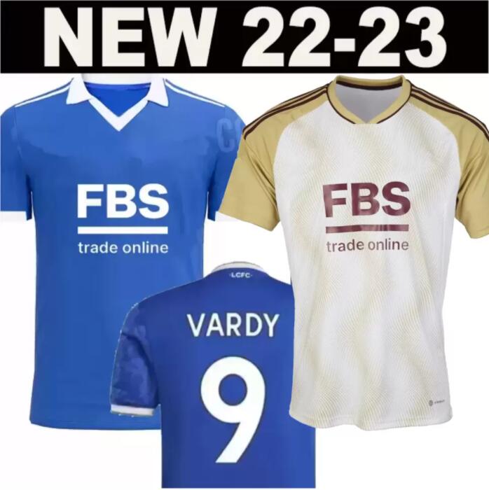 

22 23 Leicester VARDY City home Soccer Jerseys MADDISON new 2022 2023 BARNES TIELEMANS AYOZE DAKA LOOKMAN IHEANACHO BABY JUNIOR Mens kids kit set Football Shirt, 22 23 away+patch