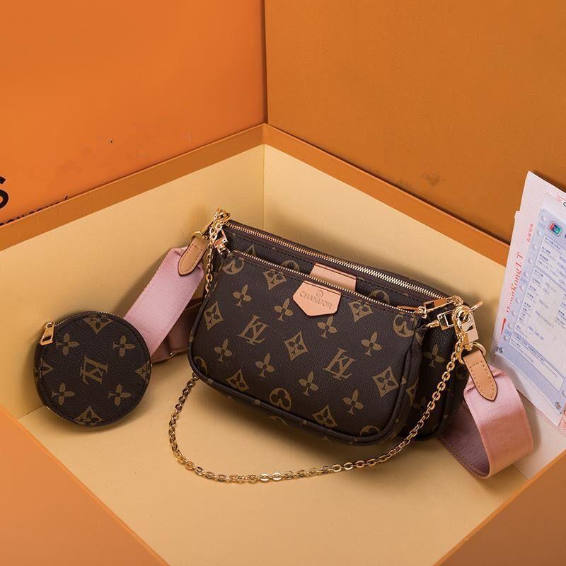 2022 M44823 mode femmes portefeuille Luxurys sac à main Sacs 3 pcs sac portefeuilles dame designer sac à main dames sacs à main épaule sac à band