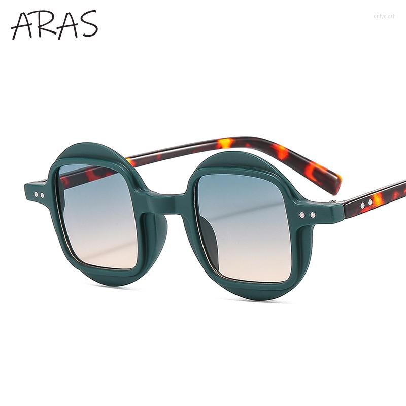 

Sunglasses Trendy Punk Round Women Vintage Steampunk Double Color Sunglass Men Small Frame Shades Uv400 Optical Glasses Female