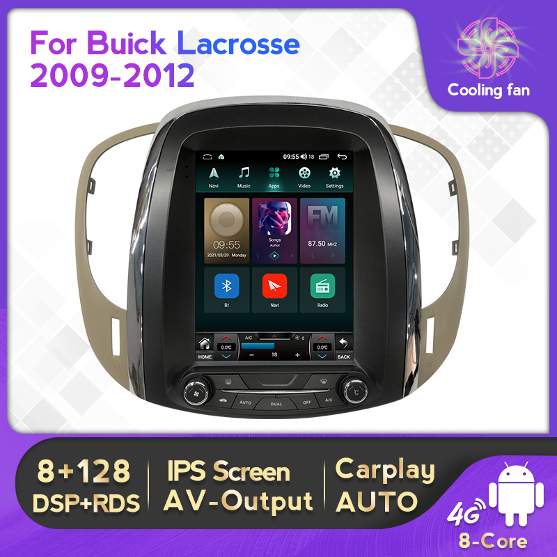 

Android 11 Vertical Screen Car dvd Radio for Buick Lacrosse GM Alpheon 2009-2012 Headunit Multimedia Player Carplay Auto WIFI 4G