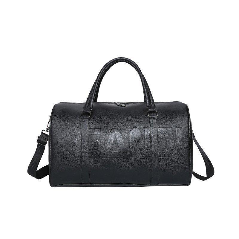 

Duffel Bags YILIAN Fashion Advanced Leather Travelling Bag Men's Multi-functional Travel Large Capacity Portable Fitness Shoulder 2290021, Black