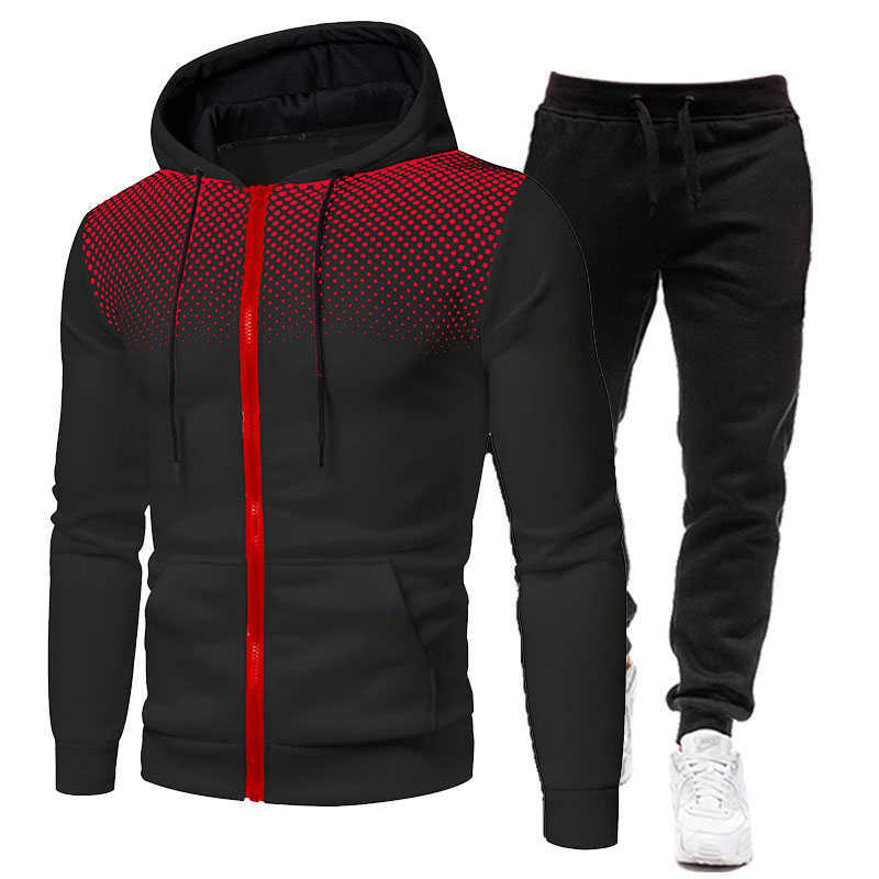 

Men' Tracksuits Suit Hoodie Pants Autumn and Winter Sports Casual Sweater Sportswear G221011, Dark gray