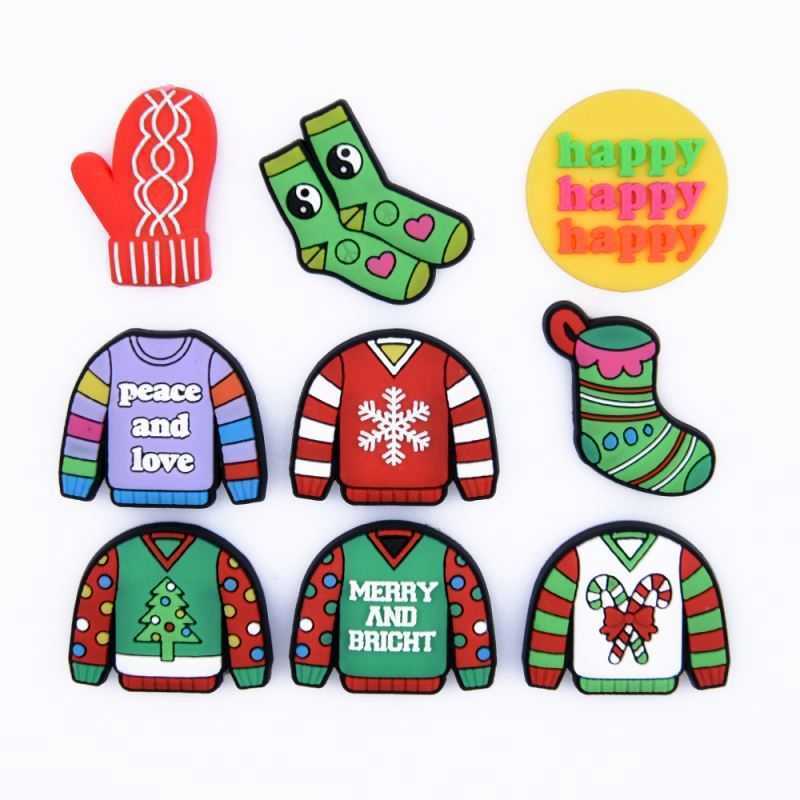 

Shoe Parts Accessories New Style Christmas Charms for Chrismas Gift