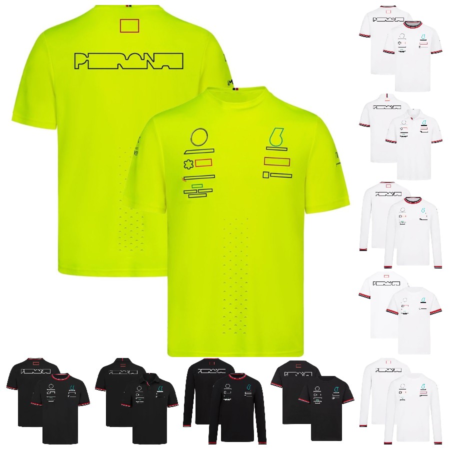 

2022 F1 Racing Suits T-shirt Formula 1 Team Driver T-Shirts Polo Shirts Summer New Men's Lapel Sport Shirts Workwear Customizable