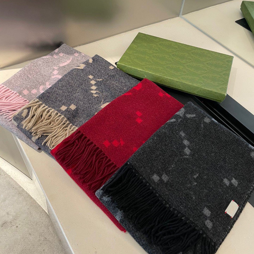 

Fashion Designer Letter Scarf For Women cashmere double sided scarf size 35 190cm Wholesale Dual-use Thick warm scarves Soft comfortable breathable large shawl