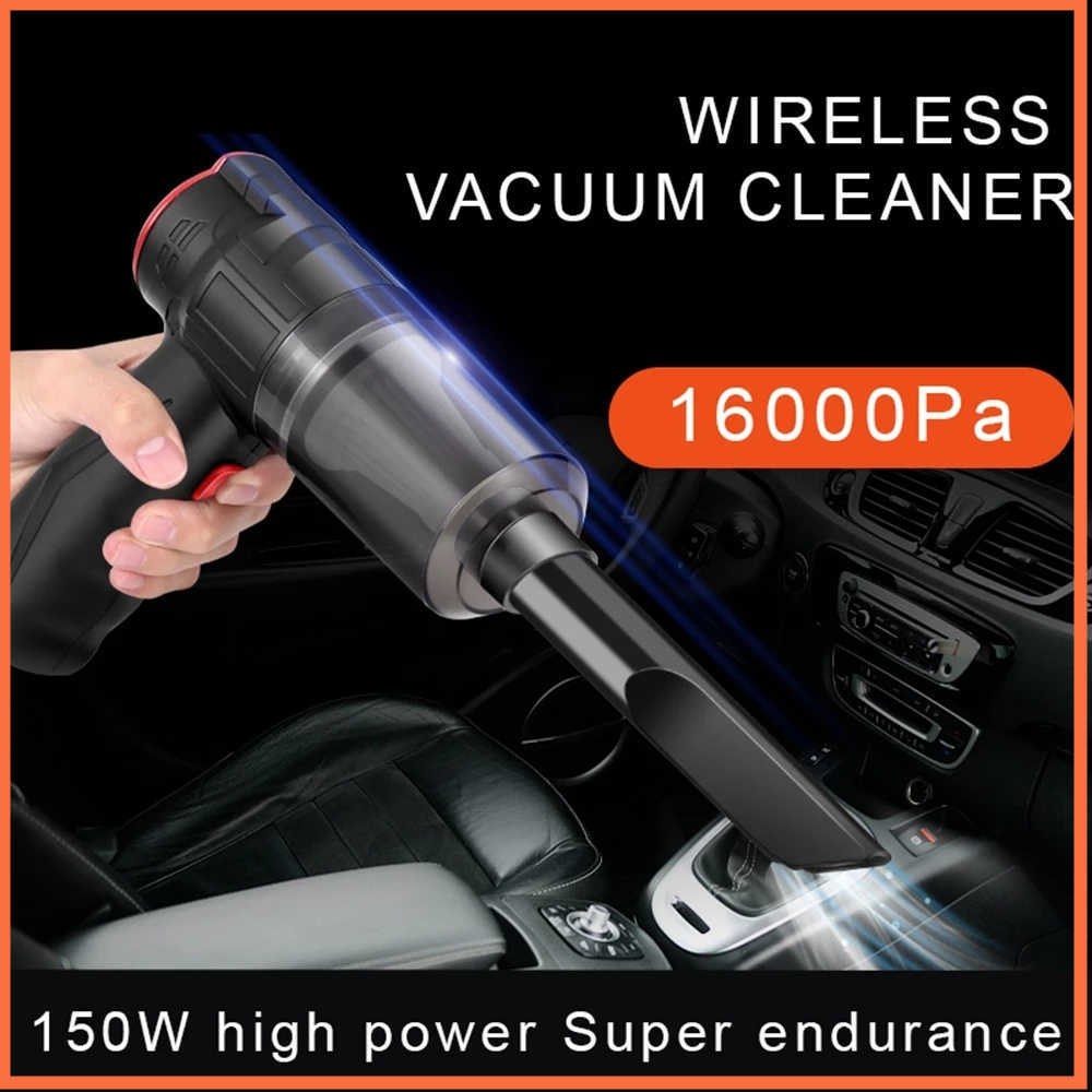 16000pa Cleaning Tools for Car Vacuum Cleaner Dry and Wet Strong Suction Kit Wireless Handheld Automotive Portable Mini Home 1012-image-809770548