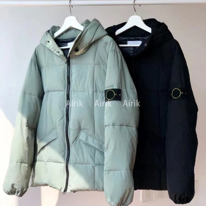 

TOP Designer stone Down pocket jackets island jacket Parkas long sleeve zipper Badges men tshirt casual coat windbreaker embrodiery mens shirts coats, Extra dust bag