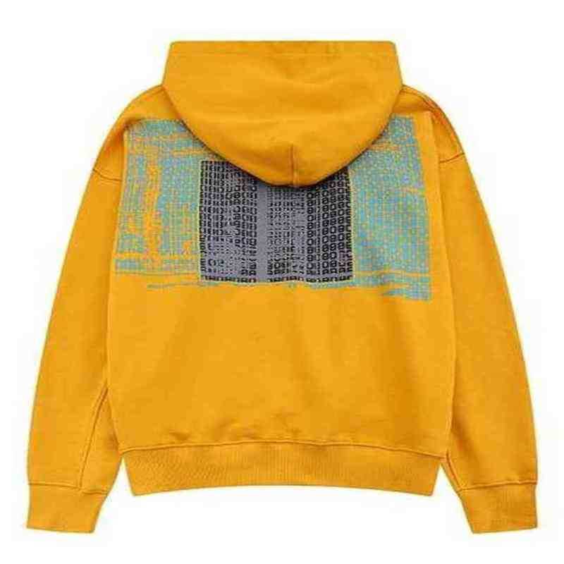 

22SS Embroidery 100% Cotton Oversized Cavempt Hoodies Men Women Hip Hop Autumn Winter Stranger Things Wholesale Clothes Hentai NAQK, Yellow