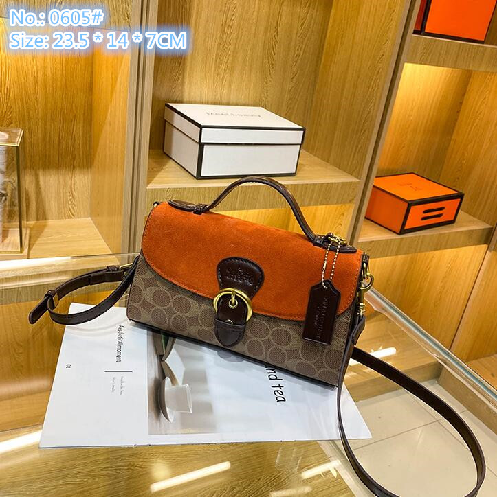 

Wholesale factory ladies shoulder bag 3 colors sweet contrast leather handbag flip polka dot fashion mobile phone coin purse elegant atmosphere orange handbags, Khaki-0605#