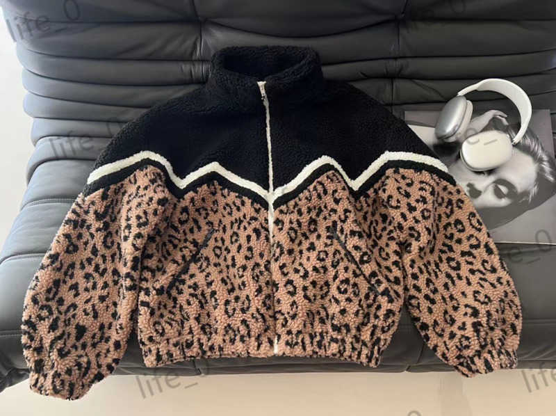 

Brand Womens Jackets Mosaic Leopard Polar Fleece Outerwear Tops Soft Lining For Comfort Warmth Coats Designer Casual Joker Jacket Women 1970, 19