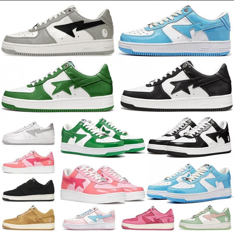 

Top Fashion Bapestas Women&men Designer Platform Running Shoes Bapestas Runner Sneakers Baped off SK8 Beige ABC Camo Blue White Black Mens Trainers, B11