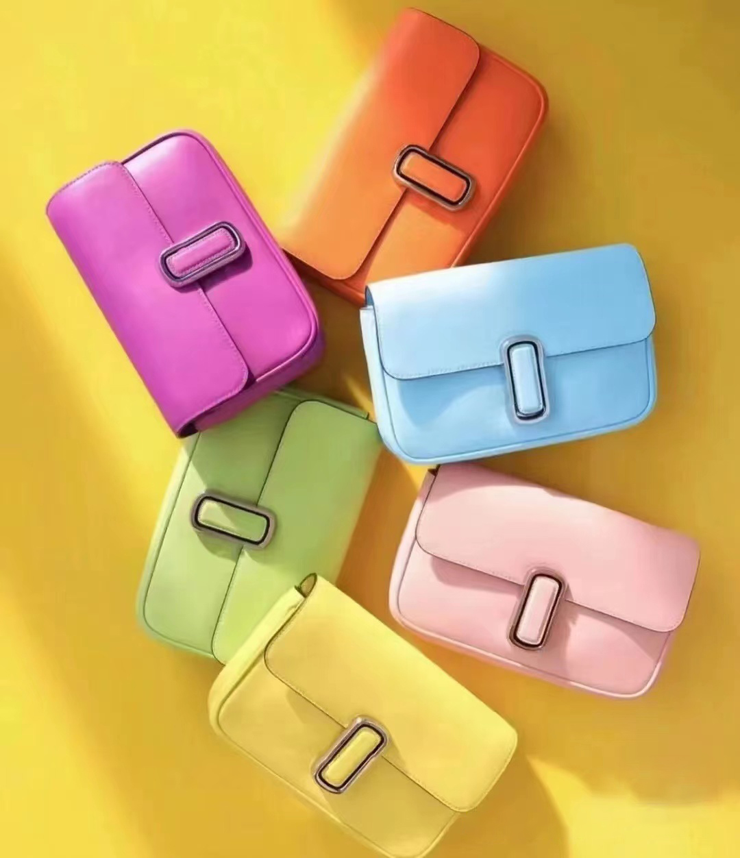 

Womens the marc shoulder designer brand bag handbag luxury metal chain buckle crossbody real Leather tote envelope classic flap mens messenger camera Vintage bags, Green