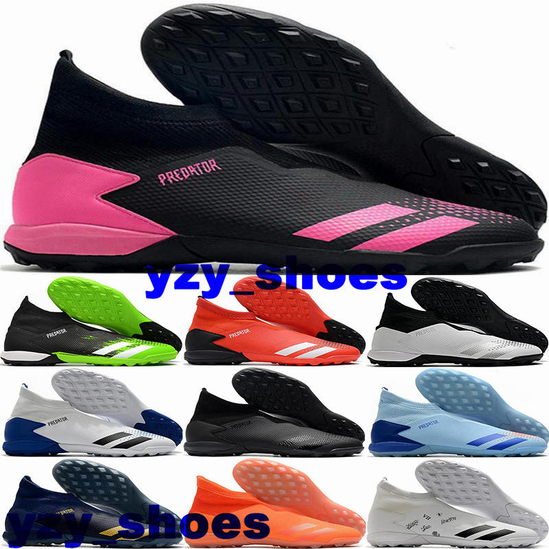 

Football Boots Mens Soccer Shoes Size 12 Predator Mutator 20 TF Soccer Cleats Us12 Sneakers Us 12 Crampons Indoor Turf Eur 46 botas de futbol Laceless Scarpe Da Calcio, 17