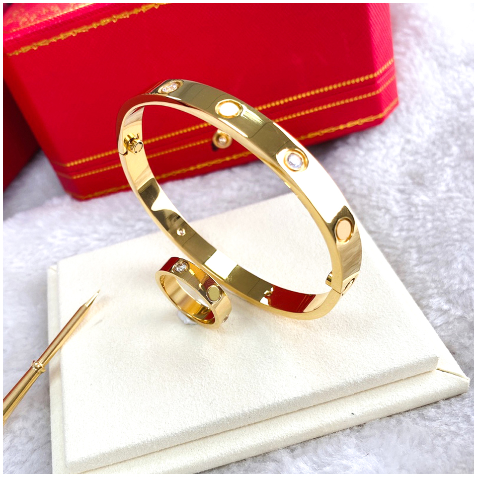 Love Bracelet Carti Bracelets Vis Bangle Designer Braclets Brassard Damen Gold Bangles Silver Charm Braclet Pulsera Oro Blanco Bracciale Braccial