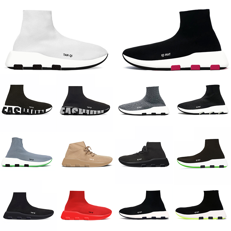 

Designer socks Casual shoes Platform men woman shiny knit runner sneaker sock shoe master embossed womens Sneakers boots GAI