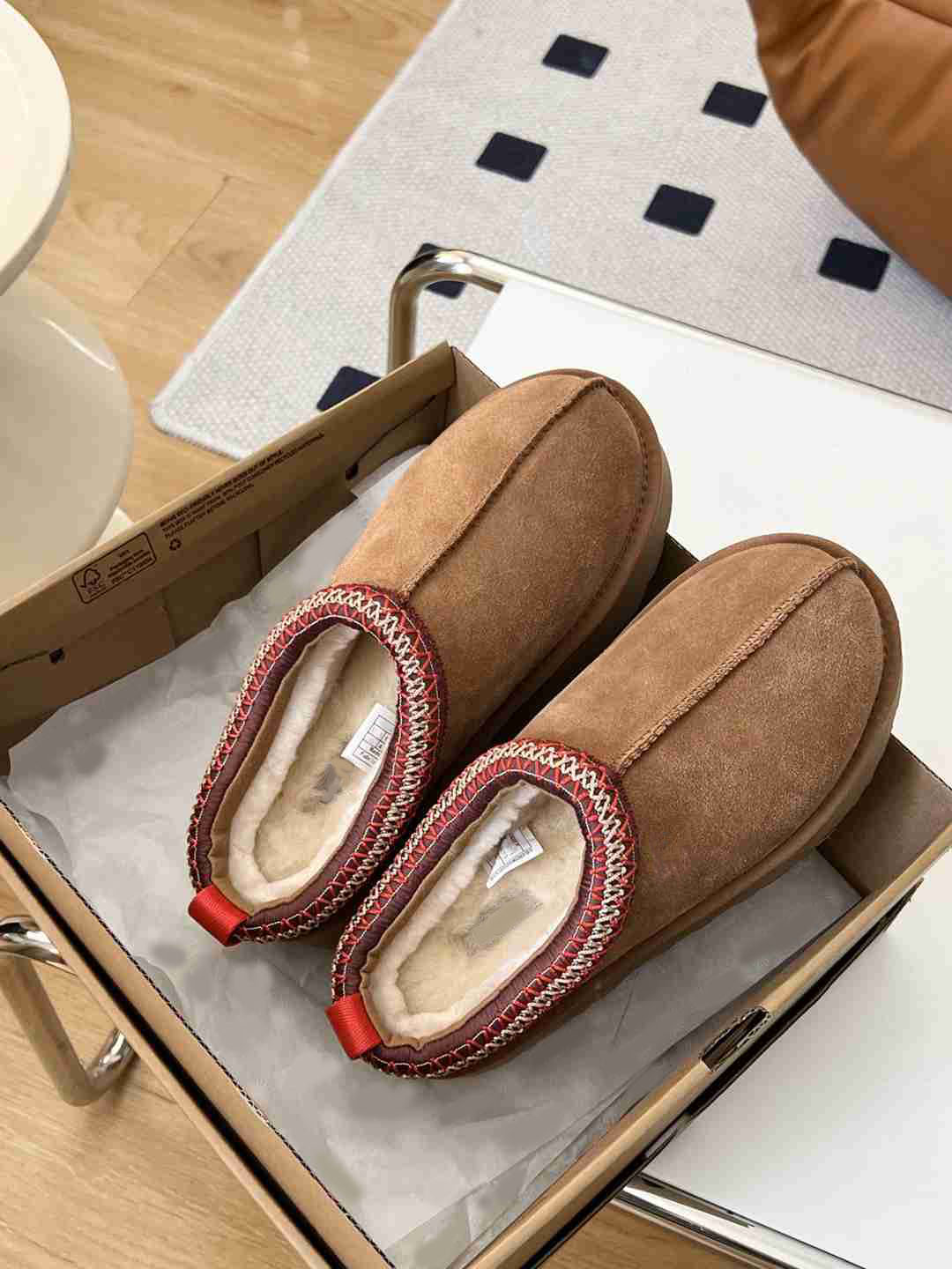 

Designer Women's Slippers Winter Platform Muffin Ethnic Tasman Chestnut Shoes Warm Casual Indoor Pajama Party Wear Non-Slip Cotton Snow Boots Size 35-40