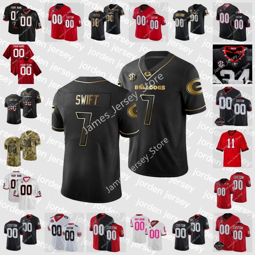 

new American College Football Wear Brock Bowers Jerseys UGA Playoff Stitched College Football Jersey 14 David Daniel 99 Jorda Davis 5 Adonai 04wT#, 16