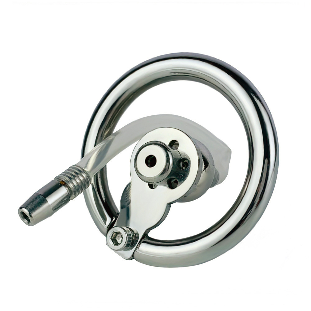 Dispositifs de chasteté cage de coq avec un harnais PU ceinture de pénis en acier inoxydable anneaux en métal bdsm sex toys