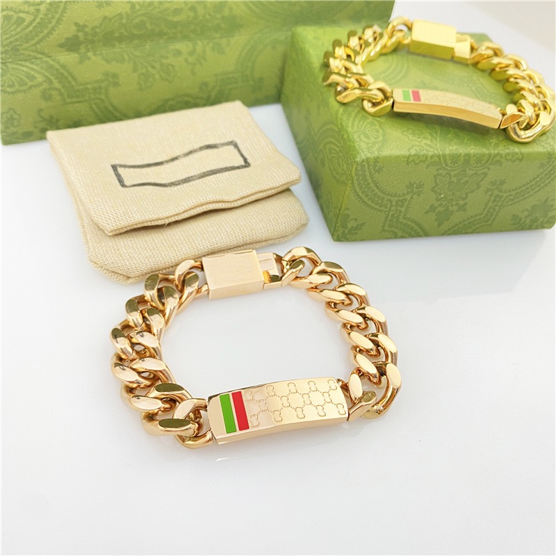 

New elves for men Designer Bangle G Design Titanium Steel Jewelry Men Women Bracelets Colorfast Hypoallergenic