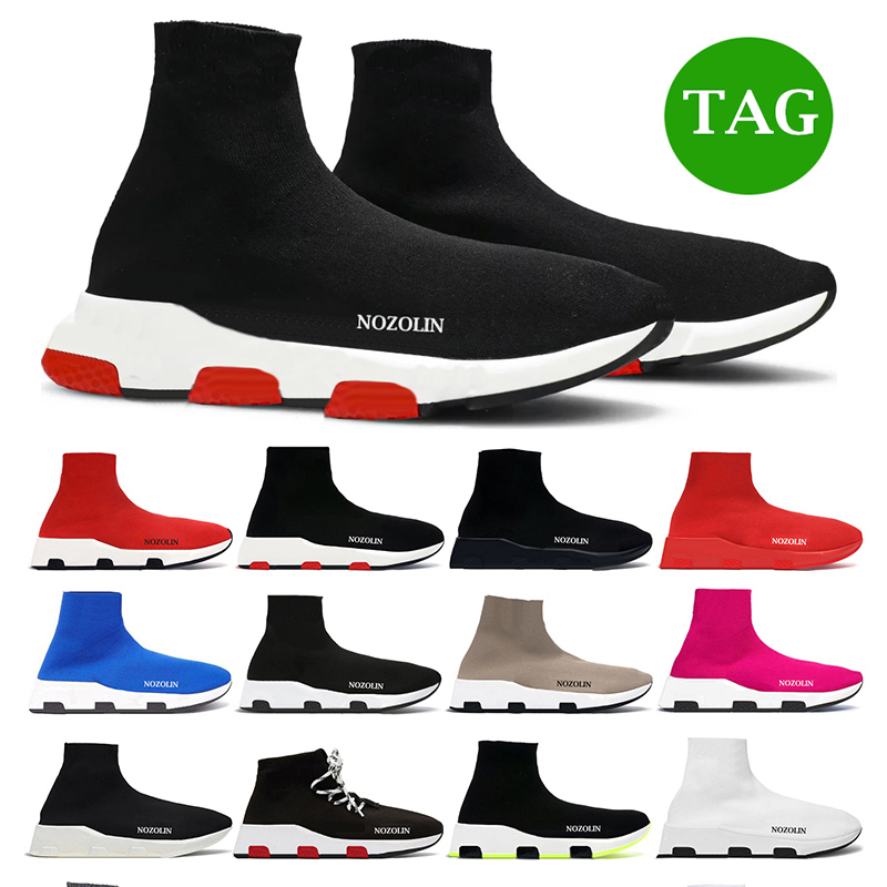 

2023 designer shoes sock platform black white pink bule gret lace mens womens sports sneakers trainers size 36-45