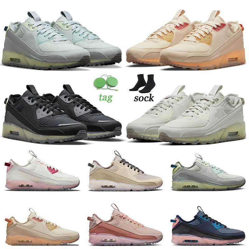 

Authentic Top OG 90 Terrascape Running Shoes Light Bone Fuel Orange Pink Oxford Rattan Thunder Grey 90s for Mens Women Sneakers Outdoor, B10 sail sea glass 40-45