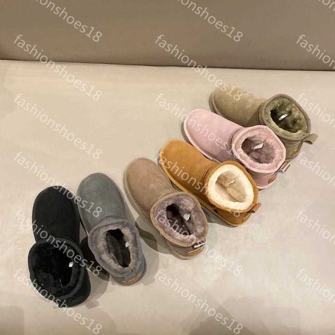 

2022 Short Snow Winter Boots For Women Women's Frosted Leather Mini Boots And Plush Fur Integrated Shoes Waterproof And Skid, 13