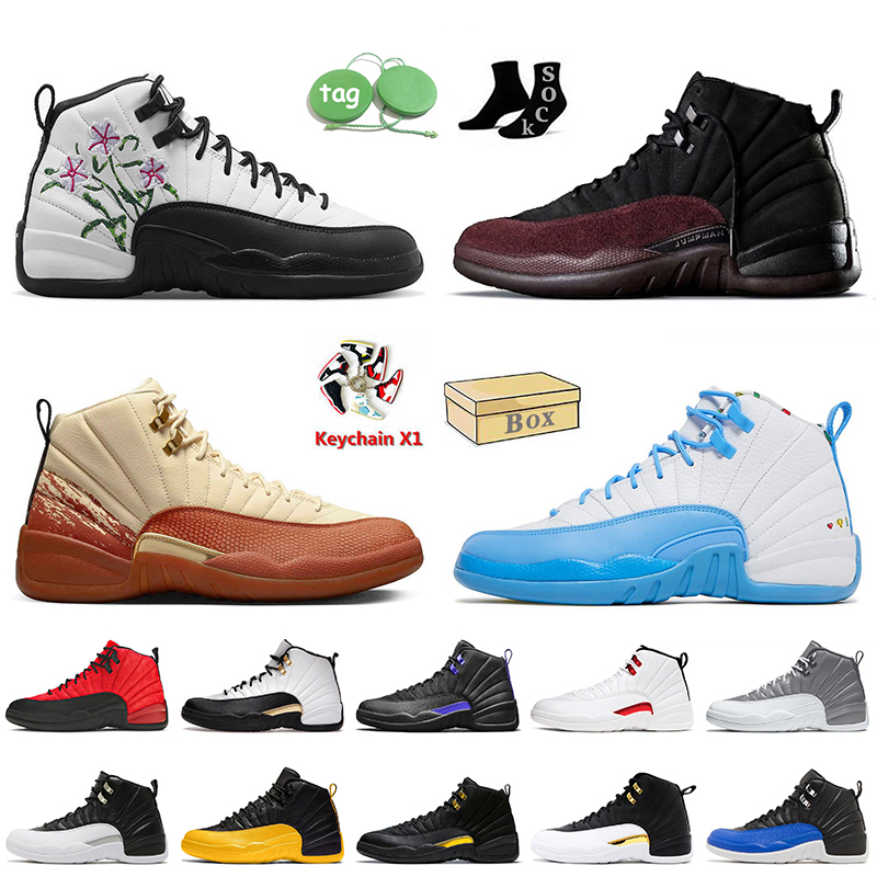 

Women Mens Jumpman 12 Basketball Shoes Floral A Ma Maniere 12s Eastside Golf Hyper Royal Stealth Playoffs Royalty Taxi Utility Twist Dark Concord Trainers Sneakers, C48 university blue 40-47