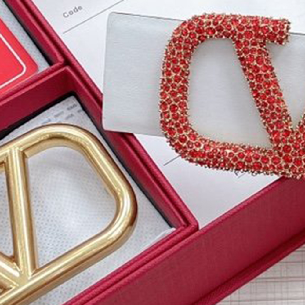 

womens belt Designer mens belts 40 mm Valen Luxury brand official replica Diamond V shaped steel buckle ladies waistband for woman With box 058