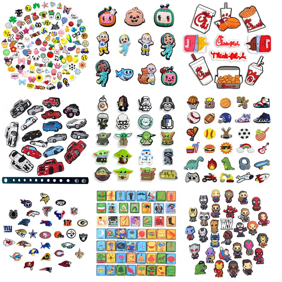 

Shoe Parts Accessories Shoes Charms For Croc Boys Sports Gibits Basketball And Football Baseball Softball Soccer With Sneakers Pvc C Ampul