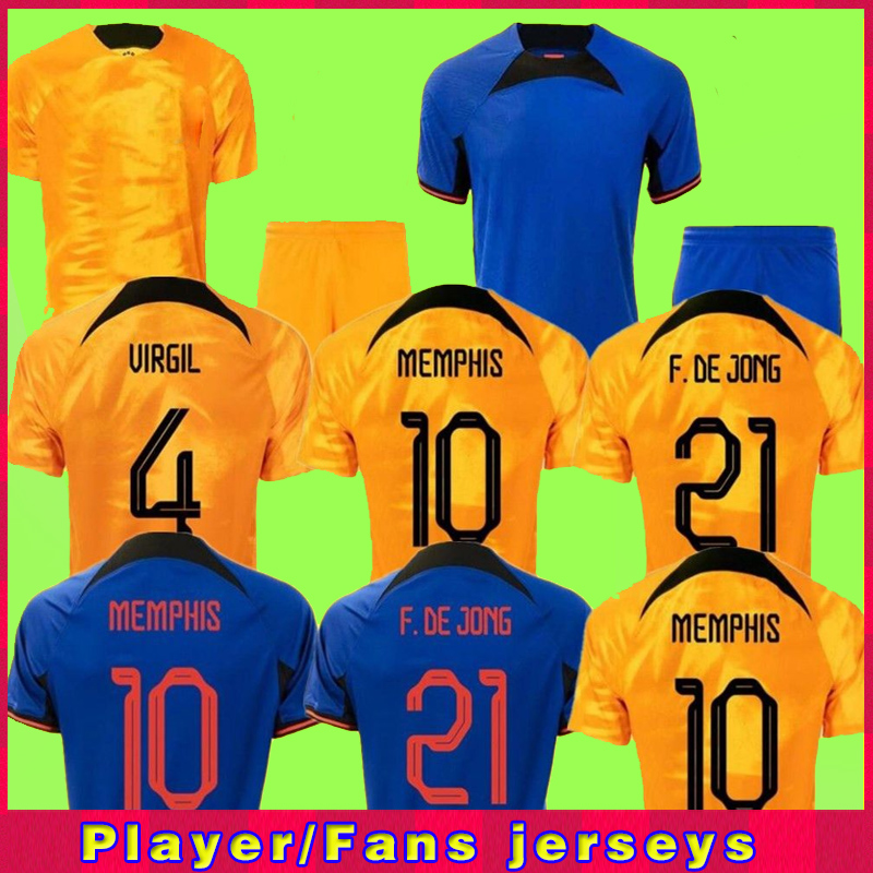 

2022 Netherlands MEMPHIS soccer jersey 22 23 DE JONG Holland DE LIGT WIJNALDUM VAN DIJK Adult men kids kit sets DUMFRIES football shirt, Kids home