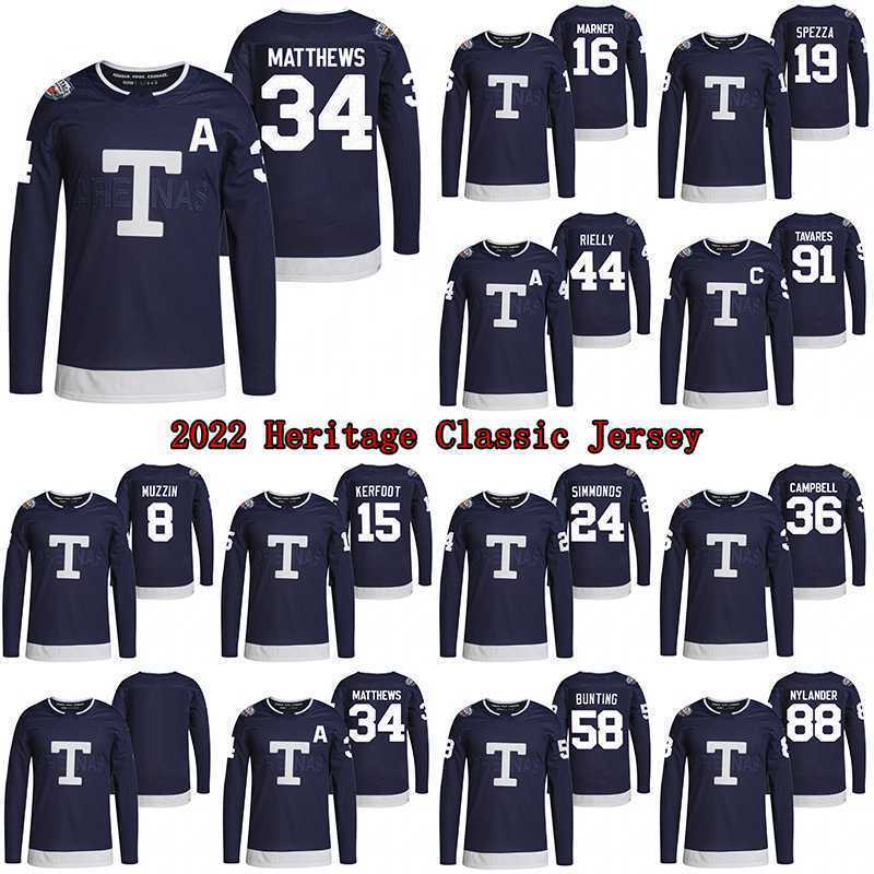 

Hockey Jerseys 34 Auston Matthews 2022 Heritage Classic Jersey 91 John Tavares 16 Mitchell Marner 19 Jason Spezza 20 Nick Ritchie 36 Jack, Navy blue