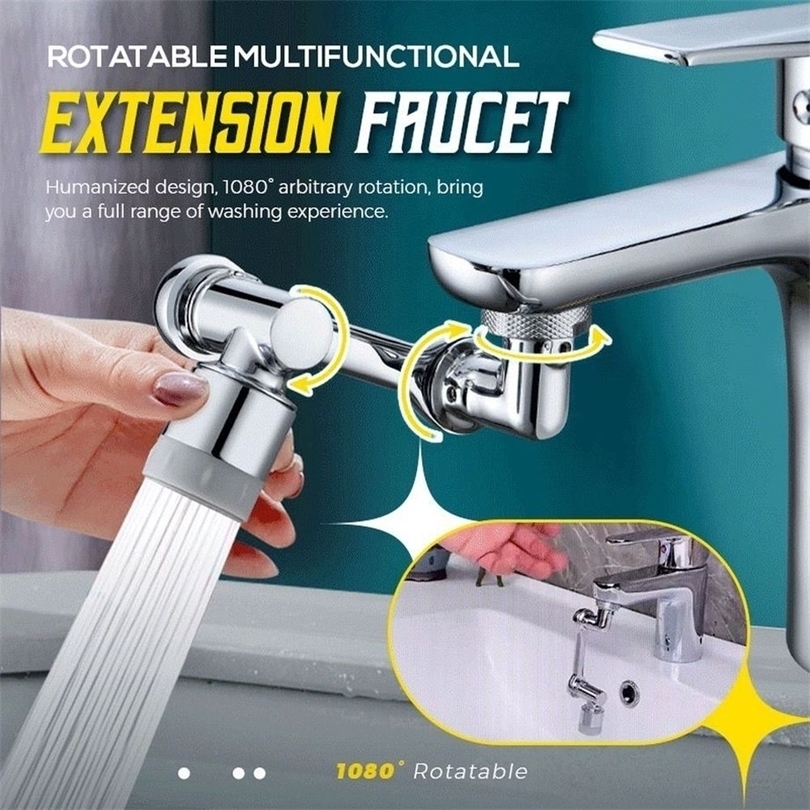 

Other Faucets Showers Accs 1080 Degree Rotating Faucet Extender Universal Waterproof Splash Nozzle Washing Pool Aerator Home Kitchen Bathroom Accessories 221012