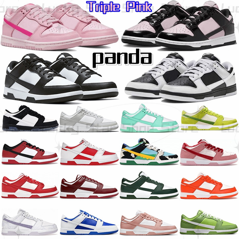 

NEW Casual Shoes Triple Pink Panda Designer men women low sneakers green apple sun club White Black UNC Green Sail Grey Fog Syracuse mens trainers sports, 22