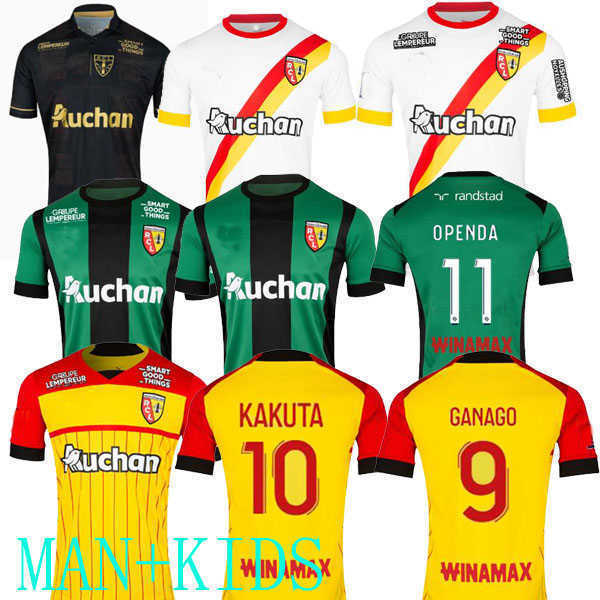 

2022 RC Lens third away maillot soccer tee jerseys 22 23 KAKUTA OPENDA 11 GANAGO SOTOCA FOFANA GRADIT FORTES Football Shirts 2023 kids home, Lens 22 23 home man 2