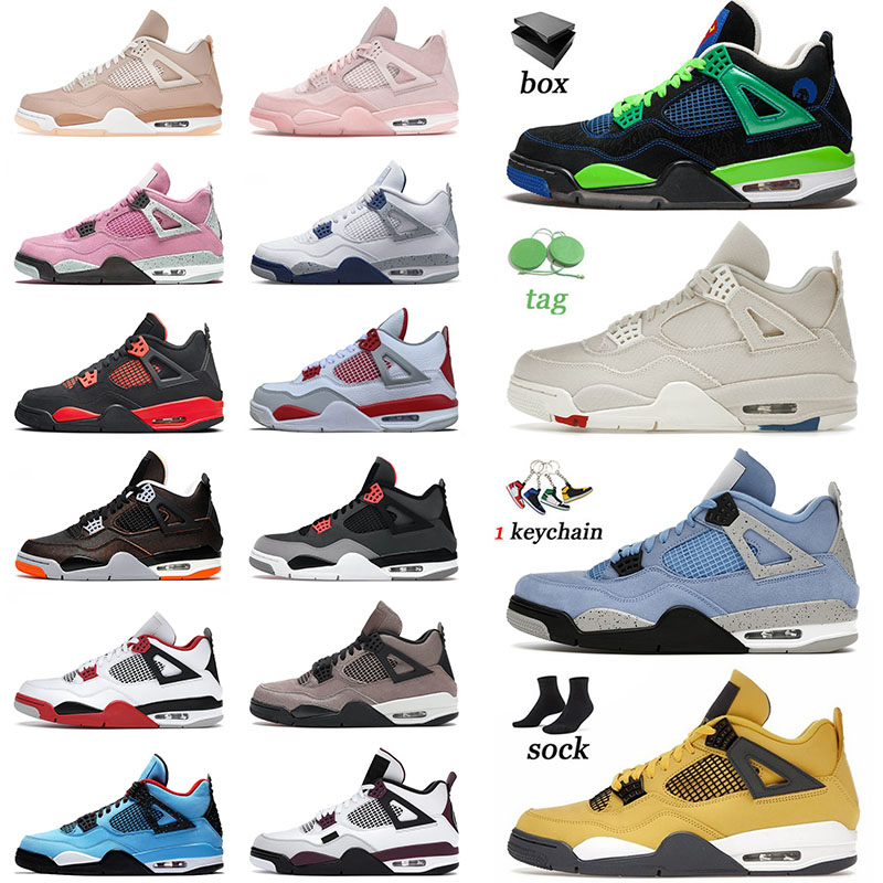 

OG Jumpman Men Basketball Shoes 4 4s IV Doernbecher Black Canvas Zen Master Infrared Pure Money Sail Bred Mens Women Sneakers Trainers With, B33 messy room 40-47