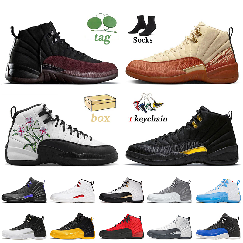 

A Ma Maniere 12s Eastside Golf Basketball Shoes Jumpman Floral Stealth Hyper Royal Mens Trainers Royalty Taxi Reverse Flu Game Dark Concord Sports Sneakers Size 36-47, B47 royalty taxi 40-47