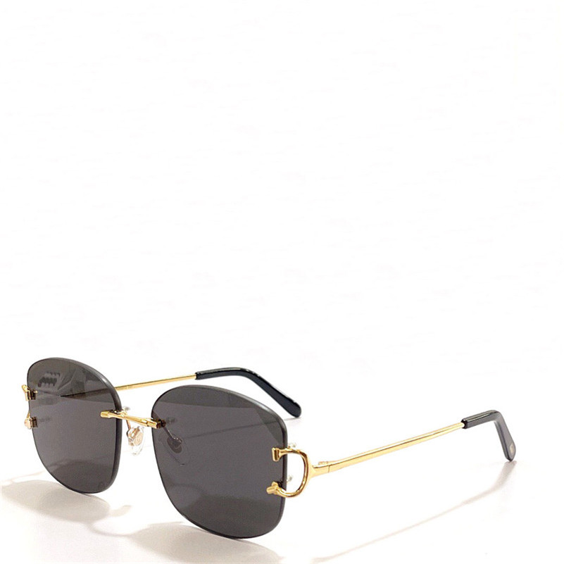 

New fashion design sunglasses 0032RS rimless frame square lens simple and versatile style summer outdoor uv400 protection glasses with origin box