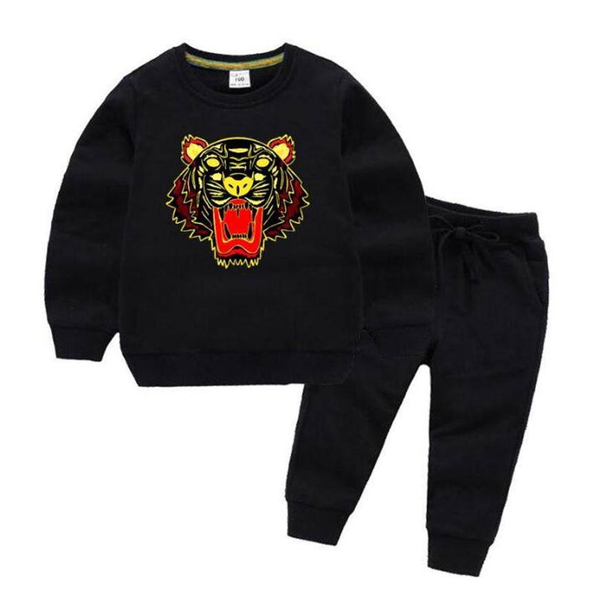 Ensembles de vêtements printemps automne bébé vêtements classiques garçons et filles sweat-shirt deux pièces à manches longues à manches longues