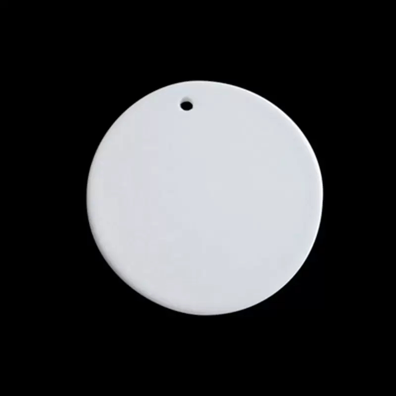 

2022 Sublimation Blanks Christmas Ornament Ceramic Hanging Decor Xmas Tree Pendant New Design Can DIY Pattern Well Packed Wholesale in Bulk wly935