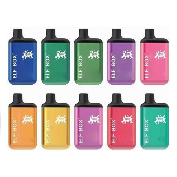 

DOLODA ELF BOX 5500 Puffs E Cigarette Rechargeable 650mah Battery 0% 2% 3% 5% Disposable Vape Pen Device Kit Bar 13ml Pre-filled Cartridges Mesh Coil 10 Colors Fast Send