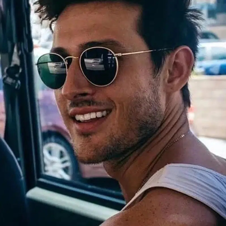 

Fashion casual sunglasses men's classic dark green polarized sunglasses