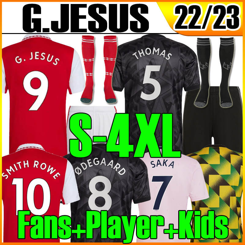 

XXXL 4XL 22 23 G.JESUS Arsen soccer jerseys gunners WHITEOUT VIOLENCE WHITE THOMAS PEPE SAKA TIERNEY WILLIAN SMITH HENRY jersey 2022 2023 men kids socks football shirt, 22 23 special