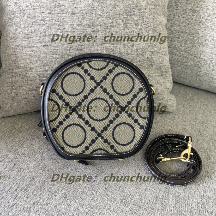 

Top Small Round Bag Mirror Quality Women's Brown Black Blue Handbag Envelope Wallet Zipper Bag Autumn New Leather Shoulder Bags