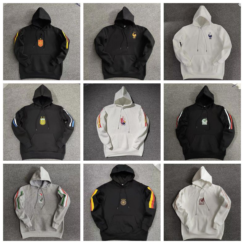 

2022 soccer Jersey Germany France Argentina Brazil Mexico soccer hooded warm sweater