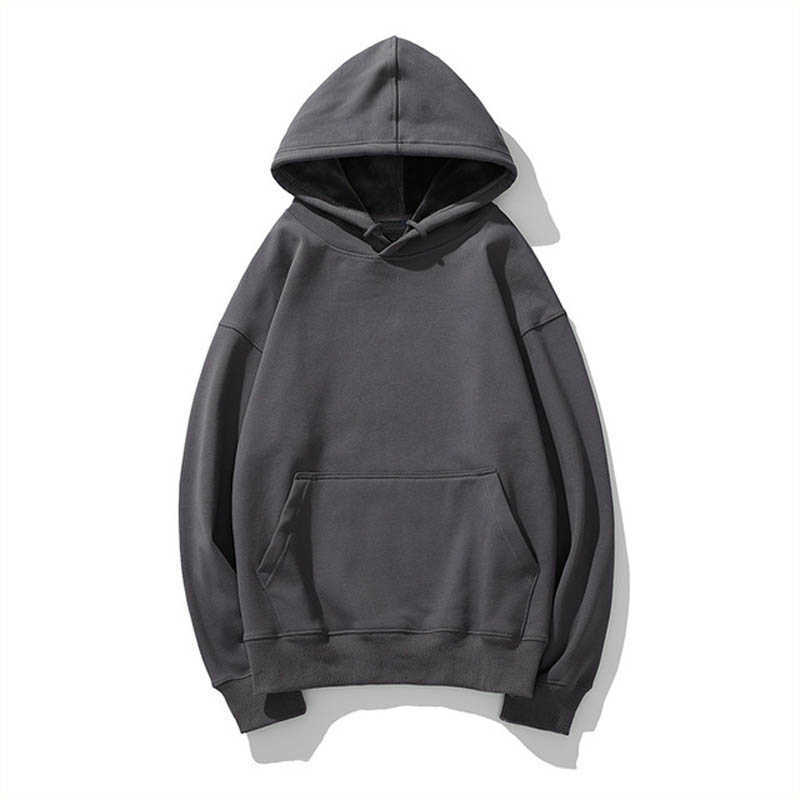 

Men's Hoodies Sweatshirts Plus size men's winter solid fleece hooded sweatshirt bust 150cm 5XL 6XL 7XL 8XL 9XL 10XL simple loose casual G221011, Black