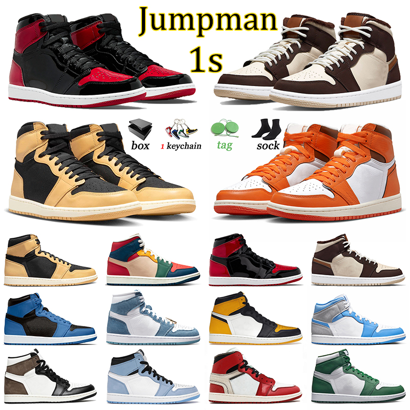 

Jumpman 1 Men Trainers Designer Shoes Denim Gorge Green 1s High Og Heirloom Yellow Toe Starfish Women College Grey Offs White Multi Color, 36-46 high og yellow toe