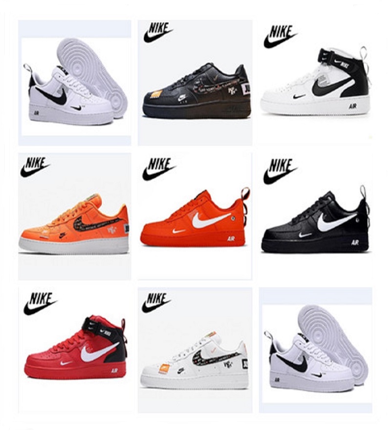 

2022 Nike Air Force 1 New Shadow Leather High Flat Skateboarding Shoes Triple White Black Low Sports Sneakers women Men Eur 35-45 4E