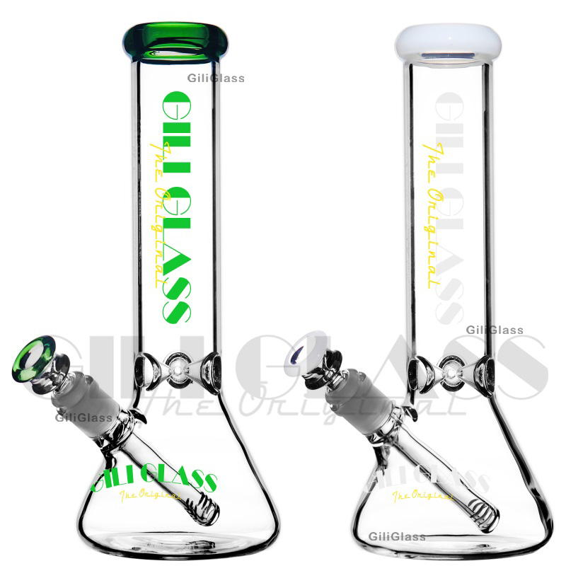 

12 inches Hookahs Hitman Bongs Glass Beaker Bong Ice Catcher Water Pipe Dab rig pipes Smoking Accessories Oil Rigs with quartz nail or bowl