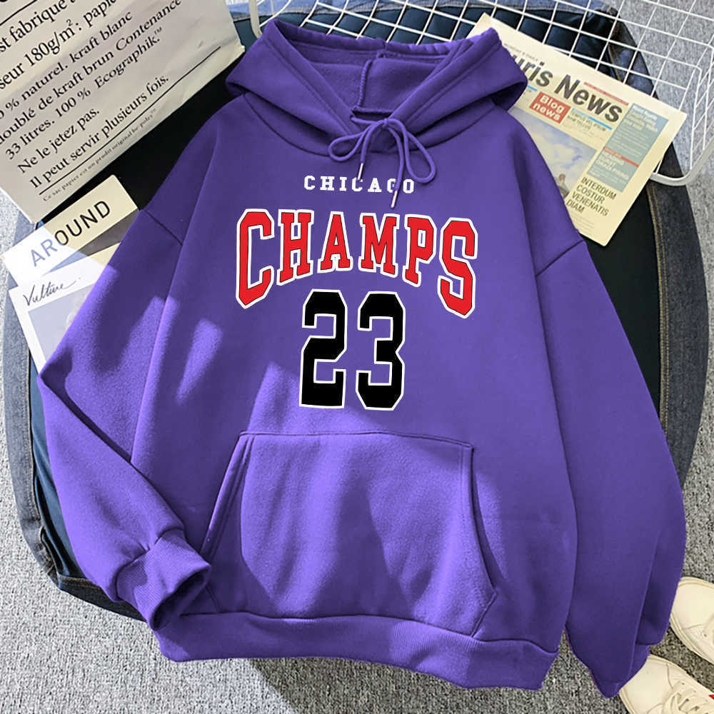 

Men' Hoodies Sweatshirts Chicago Champs 23 Hoodies Mens Warm Comfortable Fashion Sweatshirt Crewneck Hip Hop Street Clothes Vintage Loose Hoody Mens T221008, Black