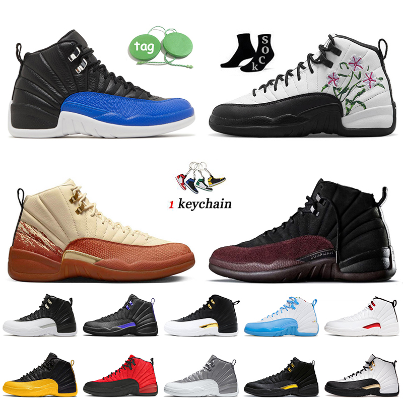 

With Socks Jumpman 12 12s Basketball Shoes Hyper Royal Floral Eastside Golf A Ma Maniere Playoffs Royalty Taxi Dark Concord Retros Trainers Sports Sneakers size 13, C41 reverse flu game 40-47